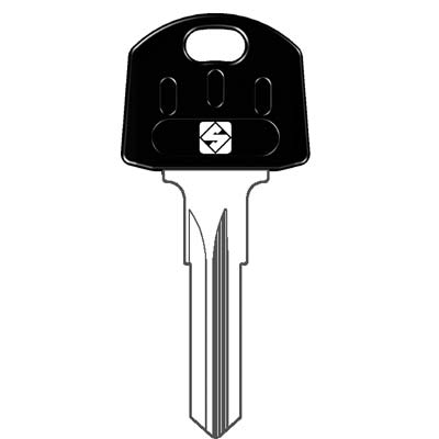 CHIAVE PIATTA ABUS AB64RAP SILCA OTTONE NICHELATO