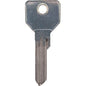 CHIAVE PIATTA 10701 5 SPINE HAND CISA OTTONE NICHELATO