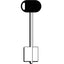 CHIAVE DOPPIA MAPPA MOTTURA 92106 ORIGINALE SERIE 20 E 50 OTTONE NICHELATO MTL