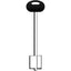 CHIAVE DOPPIA MAPPA MOTTURA 92188 ORIGINALE SERIE 20 OTTONE NICHELATO