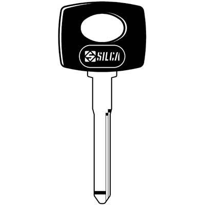 CHIAVE AUTO HUF YMOS HU41P SILCA OTTONE NICHELATO Immagine principale del prodotto