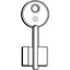 CHIAVE DOPPIA MAPPA IDM 5ID7 SILCA OTTONE NICHELATO