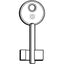 CHIAVE DOPPIA MAPPA IDM 5ID5 SILCA OTTONE NICHELATO