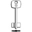 CHIAVE DOPPIA MAPPA DOMUS 5DS1 SILCA OTTONE NICHELATO