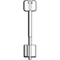 CHIAVE DOPPIA MAPPA CR 5R11 SILCA OTTONE NICHELATO