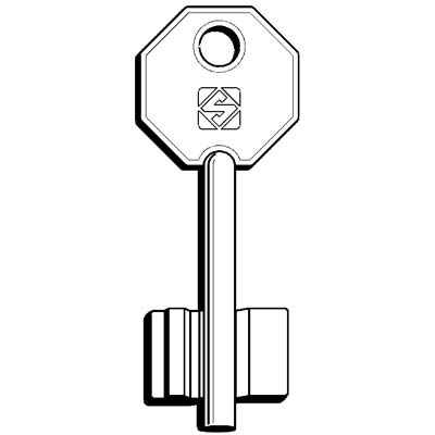 CHIAVE DOPPIA MAPPA POTENT 5PT13 SILCA OTTONE NICHELATO Immagine principale del prodotto