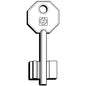 CHIAVE DOPPIA MAPPA POTENT 5PT13 SILCA OTTONE NICHELATO