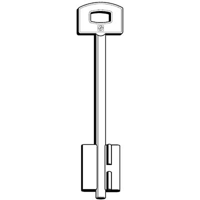 CHIAVE DOPPIA MAPPA SECUREMME 5SCM12 SILCA OTTONE NICHELATO Immagine principale del prodotto