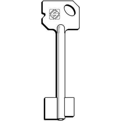 CHIAVE DOPPIA MAPPA HK 5HK1 SILCA OTTONE NICHELATO Immagine principale del prodotto