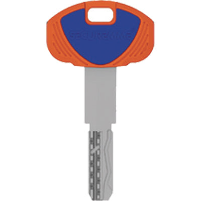 CHIAVE PUNZONATA EVO K64 1A SECUREMME OTTONE NICHELATO Immagine principale del prodotto
