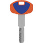 CHIAVE PUNZONATA EVO K64 1A SECUREMME OTTONE NICHELATO