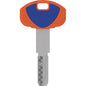 CHIAVE PUNZONATA EVO K64 1B SECUREMME OTTONE NICHELATO