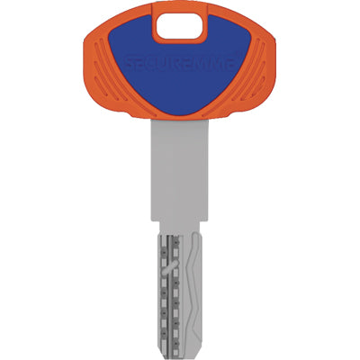 CHIAVE PUNZONATA EVO K64 1B SECUREMME OTTONE NICHELATO Immagine principale del prodotto