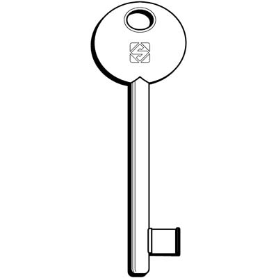 CHIAVE PATENT 6P2S SILCA OTTONE NICHELATO Immagine principale del prodotto