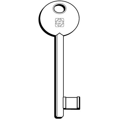 CHIAVE PATENT 6P3S SILCA OTTONE NICHELATO Immagine principale del prodotto