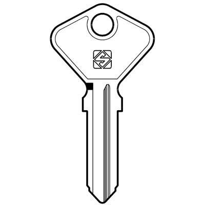 CHIAVE AUTO SAFE GIOBERT AF4A SILCA ACCIAIO NICHELATO Immagine principale del prodotto
