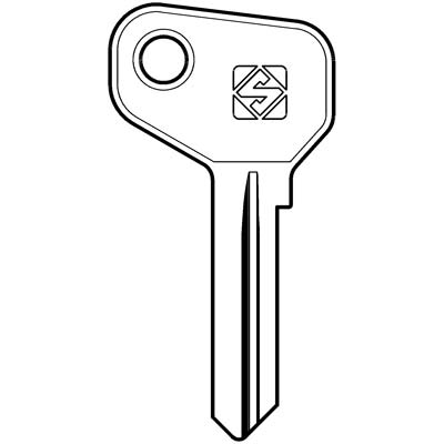 CHIAVE AUTO SAFE GIOBERT AF7C SILCA ACCIAIO NICHELATO Immagine principale del prodotto