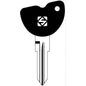 CHIAVE AUTO PIAGGIO GT20RDP SILCA ACCIAIO NICHELATO
