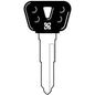 CHIAVE AUTO YAMAHA YH28BP SILCA ACCIAIO NICHELATO