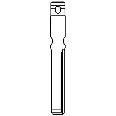 CHIAVE FLIP AUTO VOLKSWAGEN HU116CH SILCA OTTONE NICHELATO Immagine principale del prodotto