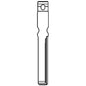 CHIAVE FLIP AUTO VOLKSWAGEN HU116CH SILCA OTTONE NICHELATO