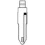 CHIAVE FLIP AUTO RENAULT NE73CH SILCA OTTONE NICHELATO