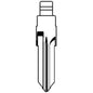CHIAVE FLIP AUTO DACIA RENAULT VAC102CH SILCA OTTONE NICHELATO