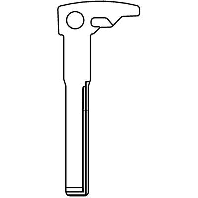 CHIAVE FLIP AUTO MERCEDES HU106T SILCA ACCIAIO NICHELATO Immagine principale del prodotto