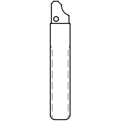 CHIAVE FLIP AUTO CITROEN HU107T SILCA OTTONE NICHELATO Immagine principale del prodotto