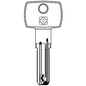 CHIAVE PUNZONATA DOM IX6SR DM164 SILCA OTTONE NICHELATO