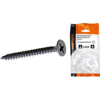 VITE CARTONGESSO TTP SELF WORKIT FOSFATATA NERA CAVA PH MM 3,5X35 CF=PZ 38 Immagine principale del prodotto
