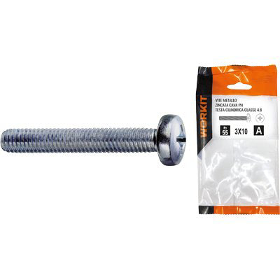 VITE METALLO TC ZINCATA SELF WORKIT CAVA PH CLASSE 4.8 FILETTO INTERO MM 3X30 CF=PZ 31 Immagine principale del prodotto