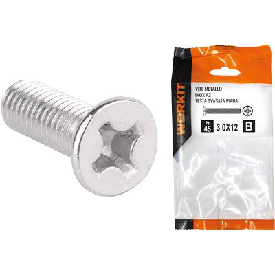 VITE METALLO TSP INOX A2 SELF WORKIT CAVA PH FILETTO INTERO MM 4X50 CF=PZ 11 Immagine principale del prodotto