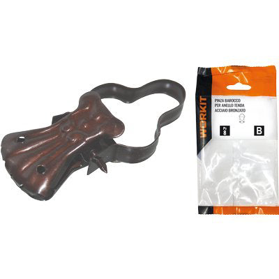 PINZA BAROCCO X ANELLO TENDA SELF WORKIT ACCIAIO BRONZATO + ARCO CF=PZ 8 Immagine principale del prodotto
