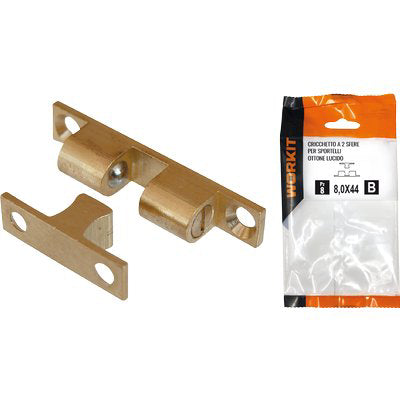 CRICCHETTO A 2 SFERE SPORTELLI SELF WORKIT OTTONE LUCIDO MM  8X44 CF=PZ 1 Immagine principale del prodotto