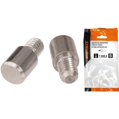 MENSOLINA REGGIPIANO TORNITA SELF WORKIT TONDA OTT NIC MM 7X8 + PERNO M5 CF=PZ 12