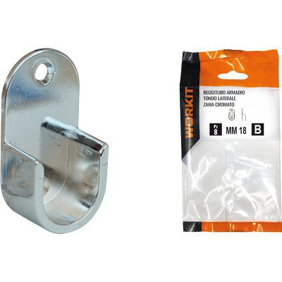 REGGITUBO ARMADIO TONDO LATERALE SELF WORKIT ZAMA CROMATO TUBO MM 18 CF=PZ 2 Immagine principale del prodotto