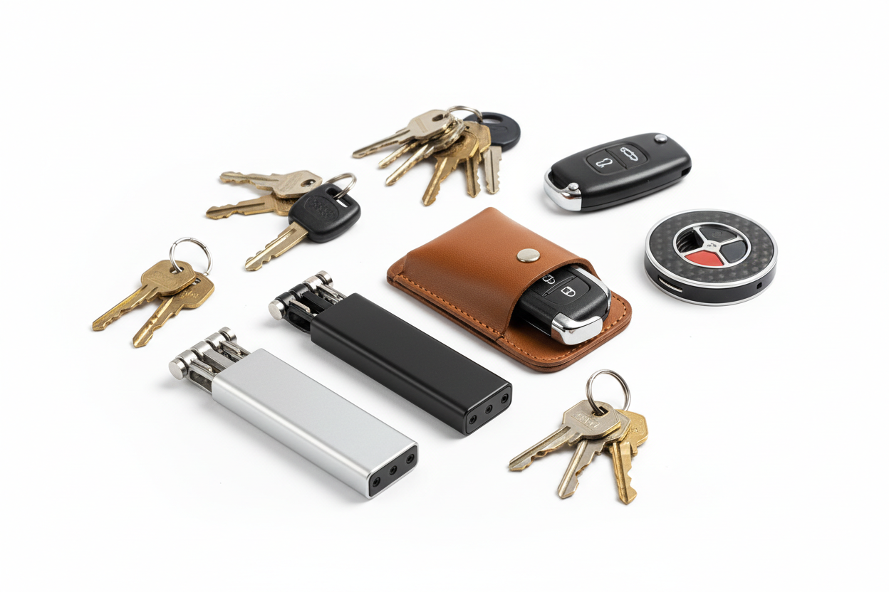 chiavi per entrare in casa ed avvolgi chiavi per chiavi di automobili